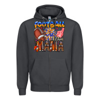 Smoke football mama Zipper Hoodie - CowhideDigitalArt