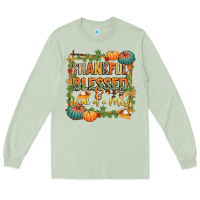 Matcha thankful blessed and kind of a mess Long Sleeve Tee - CowGirlArtShop
