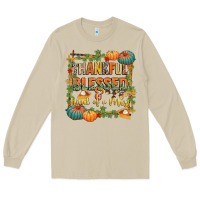Mushroom thankful blessed and kind of a mess Long Sleeve Tee - CowGirlArtShop
