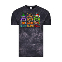 Cloud Black hallothanksmas school bus Vintage Tee - texasbilliewilder