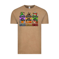 Vintage Coffee hallothanksmas school bus Vintage Tee - texasbilliewilder