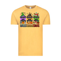 Vintage Mustard hallothanksmas school bus Vintage Tee - texasbilliewilder