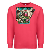 Cardinal arkansas map Premium Sweatshirt - RacoonDesign