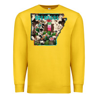 Lemon arkansas map Premium Sweatshirt - RacoonDesign