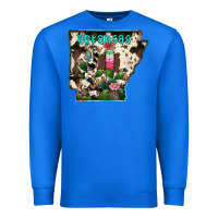 True Royal arkansas map Premium Sweatshirt - RacoonDesign