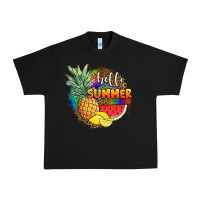 Black hello summer pineapple Urban Heavy Tee - JahusDesignShop