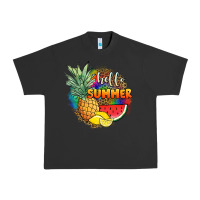 Pigment Black hello summer pineapple Urban Heavy Tee - JahusDesignShop
