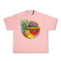 Salmon hello summer pineapple Urban Heavy Tee - JahusDesignShop