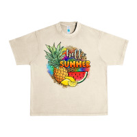 Sandshell hello summer pineapple Urban Heavy Tee - JahusDesignShop
