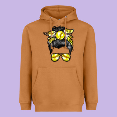 Softball Mom Heavyweight Hoodie Designed By Racoondesign