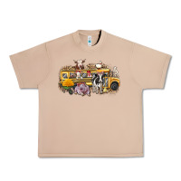 Burro farm animals school bus Urban Heavy Tee - texasbilliewilder