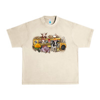 Sandshell farm animals school bus Urban Heavy Tee - texasbilliewilder