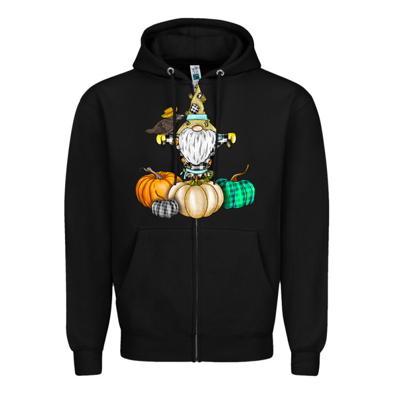Happy Fall Zipper Hoodie by CowhideDigitalArt | Teevron