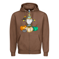 Chestnut Happy Fall Zipper Hoodie - CowhideDigitalArt