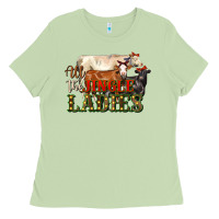 Matcha all the jingle ladies christmas cows Ladies Tee - LillyAllenDesigns
