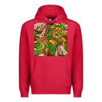 Cardinal St. Patrick's Day Horse With Horseshoes Seamless Premium Hoodie - FaDigitalArtStudio