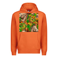 Carrot St. Patrick's Day Horse With Horseshoes Seamless Premium Hoodie - FaDigitalArtStudio