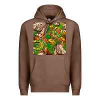 Chestnut St. Patrick's Day Horse With Horseshoes Seamless Premium Hoodie - FaDigitalArtStudio