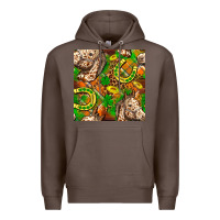 Coffee St. Patrick's Day Horse With Horseshoes Seamless Premium Hoodie - FaDigitalArtStudio