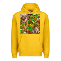 Lemon St. Patrick's Day Horse With Horseshoes Seamless Premium Hoodie - FaDigitalArtStudio