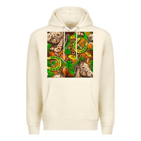 Sandshell St. Patrick's Day Horse With Horseshoes Seamless Premium Hoodie - FaDigitalArtStudio