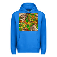 True Royal St. Patrick's Day Horse With Horseshoes Seamless Premium Hoodie - FaDigitalArtStudio