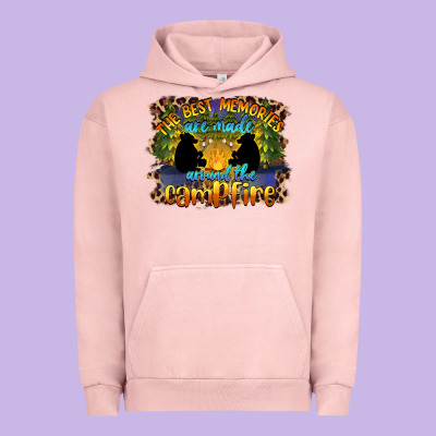 The Best Memories Are Made Around The Campfire Camping Urban Hoodie Designed By Barkaloodesign