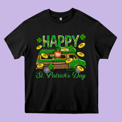 Happy St. Patricks Day Heavy Core Tee Designed By Bundleandbundleshop