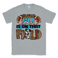 Heather Grey my heart is on that field football Classic Tee - RanaPortraitStore