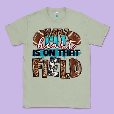 My Heart Is On That Field Football Classic Tee Designed By Ranaportraitstore