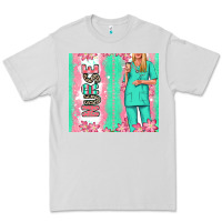 Dove Grey nurse  blonde woman Premium Tee - RanaPortraitStore