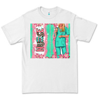 White nurse  blonde woman Premium Tee - RanaPortraitStore
