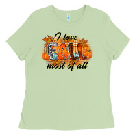 I Love Fall Most Of All Ladies Tee | Teevron