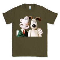 Army Green the man with his dog taking selfie w.a.l.l.a.c.e Classic Tee - lanVoArt