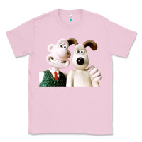 Bubblegum Pink the man with his dog taking selfie w.a.l.l.a.c.e Classic Tee - lanVoArt