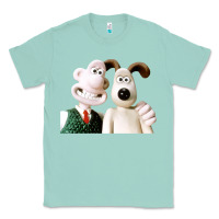 Seafoam the man with his dog taking selfie w.a.l.l.a.c.e Classic Tee - lanVoArt