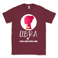 Burgundy Libra Zodiac Sign Horoscope Birth Gift Girl Classic Tee - Bettercallsaul