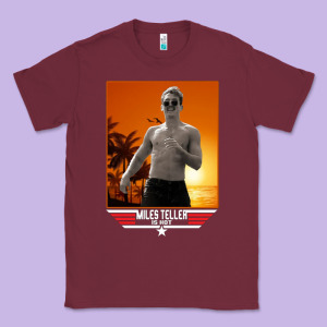 Rooster Topgun Retro Classic Tee Designed By Lanvoart