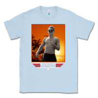 Dusty Blue rooster topgun retro Classic Tee - lanVoArt