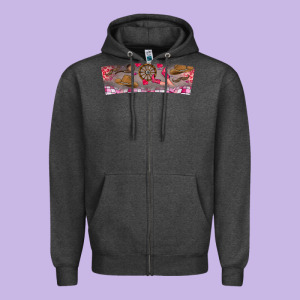 Howdy Valentine Zipper Hoodie Designed By Cowhidedigitalart