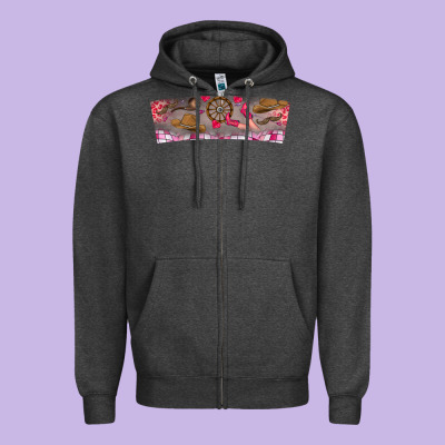 Howdy Valentine Zipper Hoodie Designed By Cowhidedigitalart