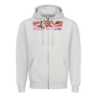 Dove Grey Howdy Valentine Zipper Hoodie - CowhideDigitalArt