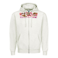 Oatmeal Heather Howdy Valentine Zipper Hoodie - CowhideDigitalArt