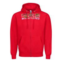 Red Howdy Valentine Zipper Hoodie - CowhideDigitalArt