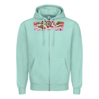 Seafoam Howdy Valentine Zipper Hoodie - CowhideDigitalArt