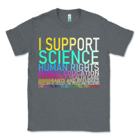 Charcoal Heather Hot Trend I Support Science Human Rights Public Education Classic Tee - lanVoArt