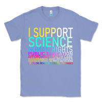 Colony Blue Hot Trend I Support Science Human Rights Public Education Classic Tee - lanVoArt
