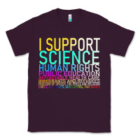 Plum Hot Trend I Support Science Human Rights Public Education Classic Tee - lanVoArt
