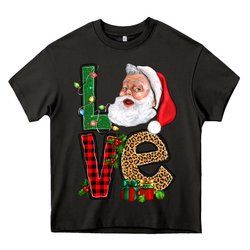 Love With Santa Portrait Heavy Core Tee by BundleAndBundleShop | Teevron