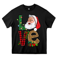 Black Love With Santa Portrait Heavy Core Tee - BundleAndBundleShop